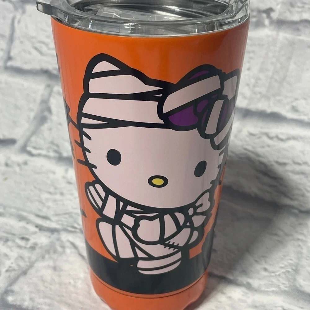 Hello Kitty Sanrio Spooky Mummy Ghost Bats Stainless Steel Halloween Tumbler